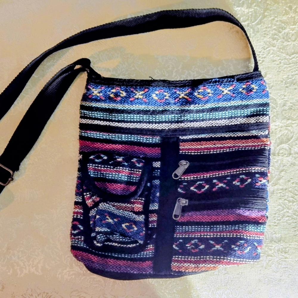 Wayuu Mochilla Colorful Patterned (HIPPIE) Shoulder Bag